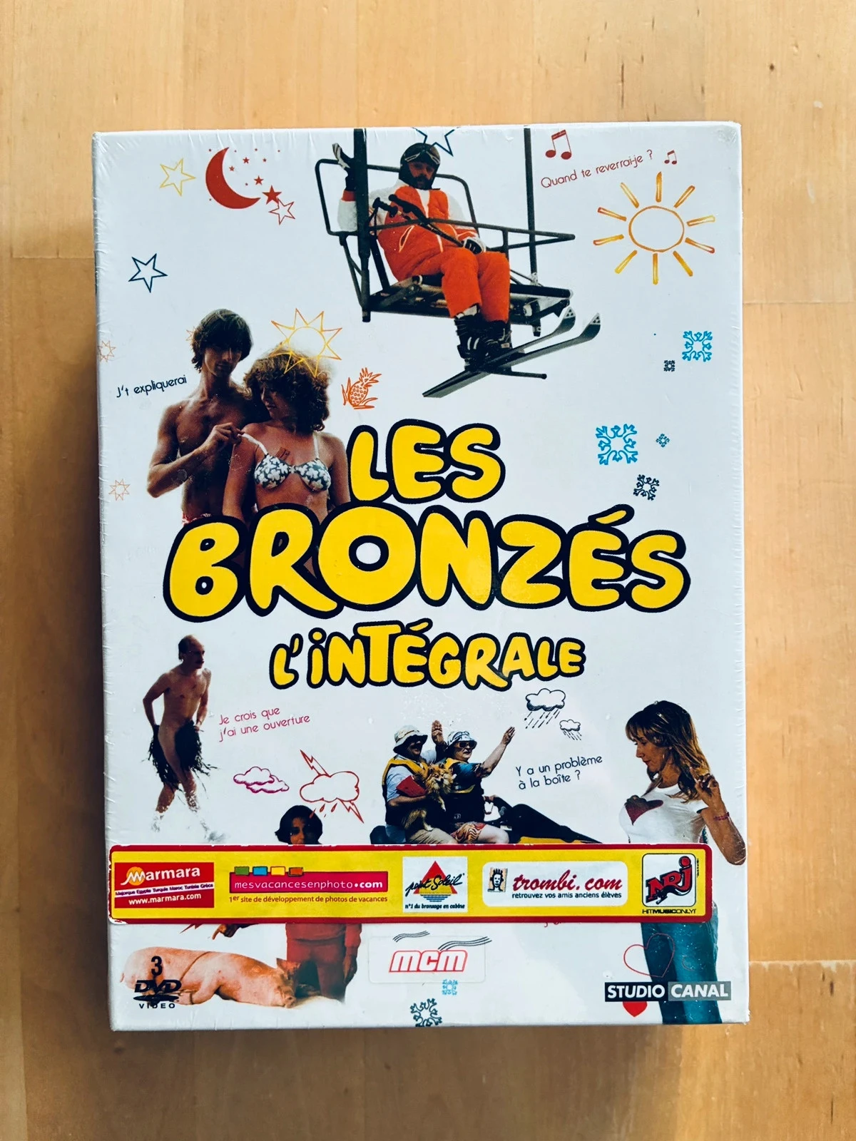 Coffret DVD trilogie Les Bronzés le Splendid.